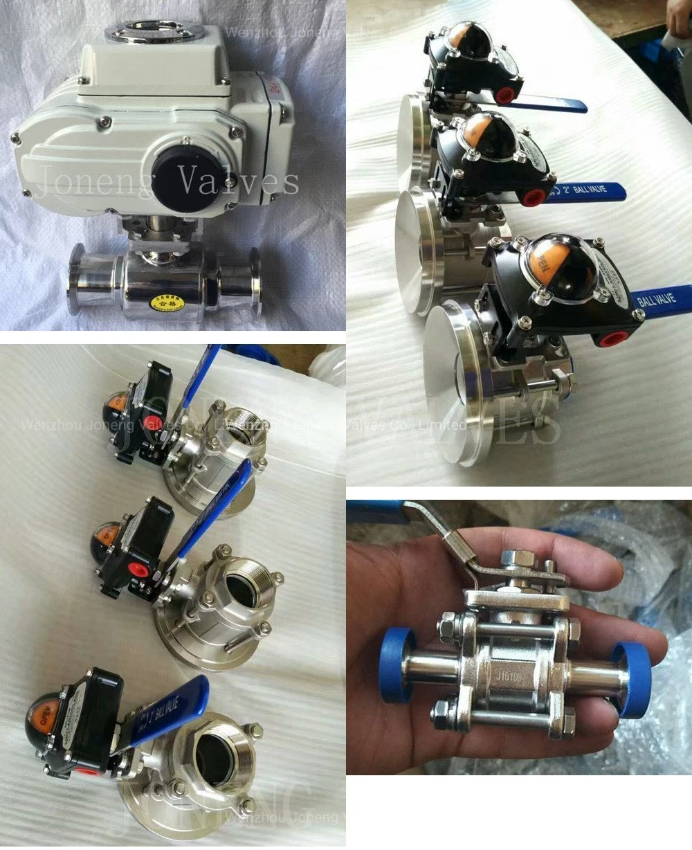 Stainless Steel Sanitary Sanitaire Food Grade Milk Pneumatic Vacuum Butterfly, Diaphragm, Safety Relief Valve, Non Return Check Ball Control Valve (JN-BV1001)