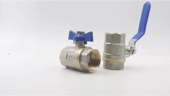 Vernickeltes 15-mm-Kugelventil-Y-Sieb aus Messing mit vollem Anschluss und Kompression