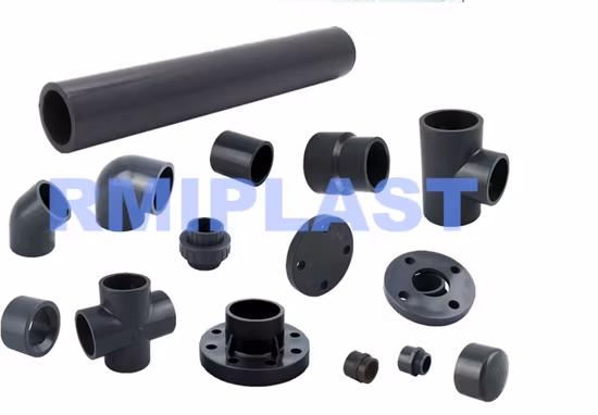PVC-Flansch UPVC Van Stone-Flansch von JIS 10K DN150 Kunststoff-Fitting-Sockel-Schweißrohrverschraubungen Vanstone-Flansch-Stummelende für Wassersystem