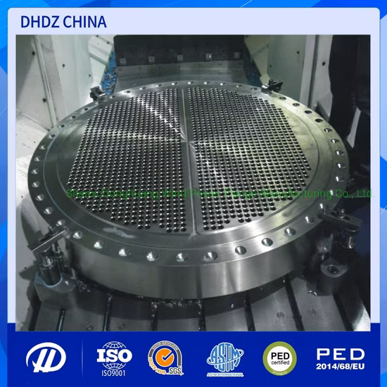 Rohrboden, Rohrplatte, Rohre, Nabe, Rohrboden, geschmiedet für Wärmetauscher-Druckbehälter