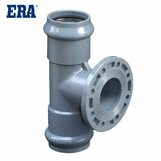 PVC-Reduzier-T-Flansch mit Wasserhahnflansch